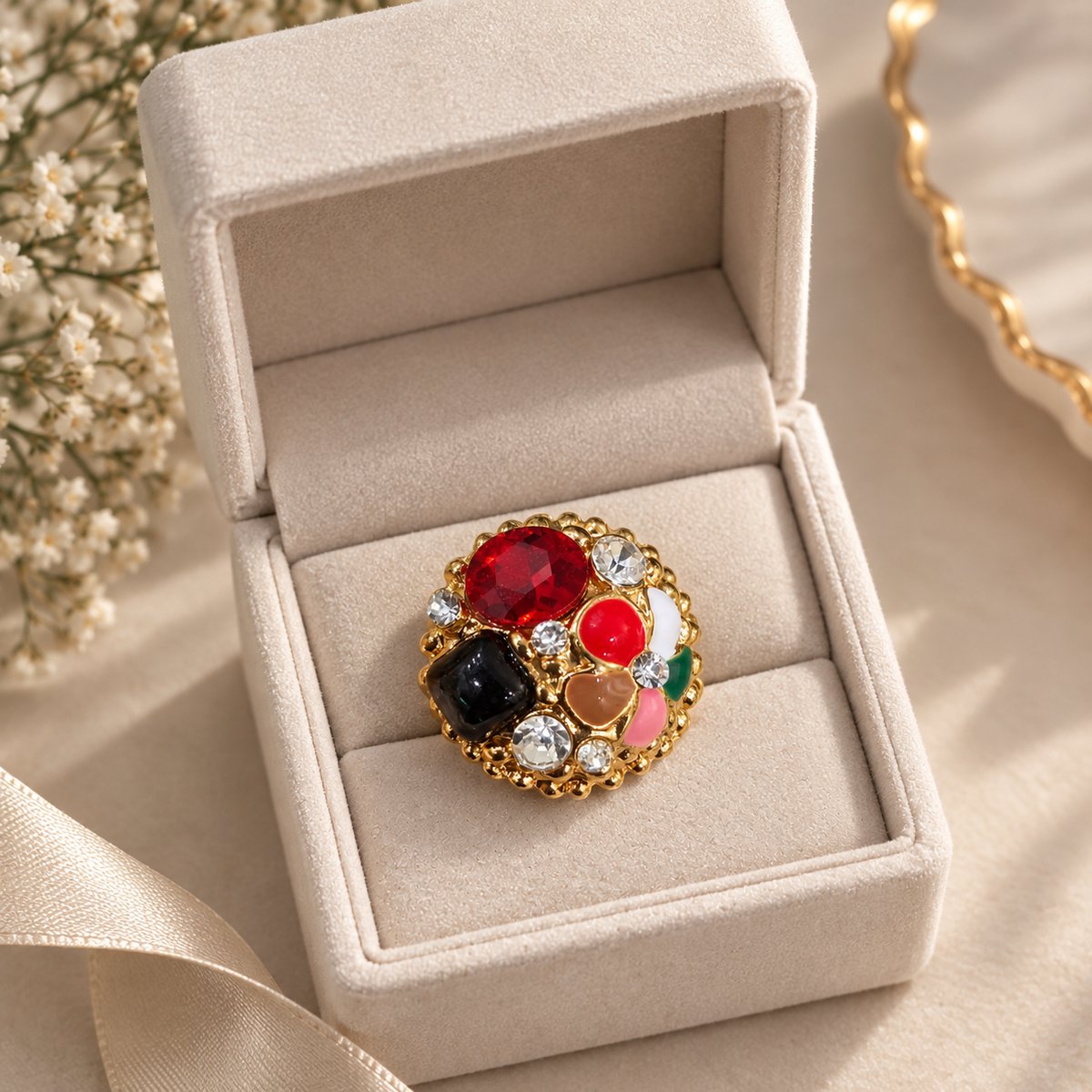 Fancy Statement Ring (Colorfull)