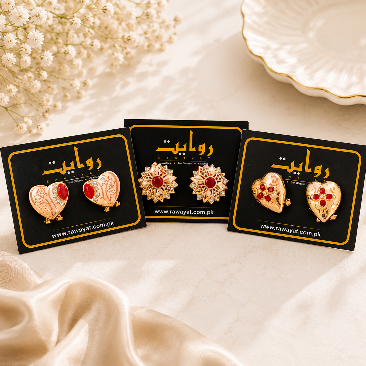 Zircon Studs-19 (Pack of 3)