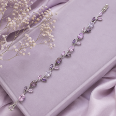 Tulip Bracelet (Silver/Purple)