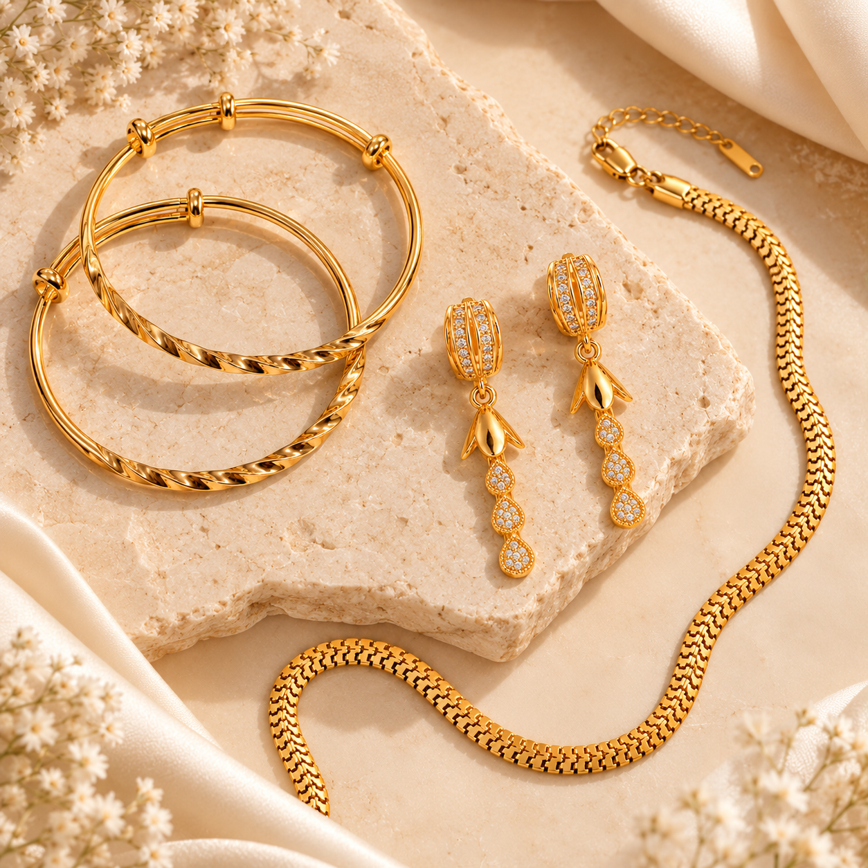 Golden Grace Elegance Bundle (Anti Tarnish)