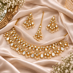 Kundan Necklace-56 (Pearl)
