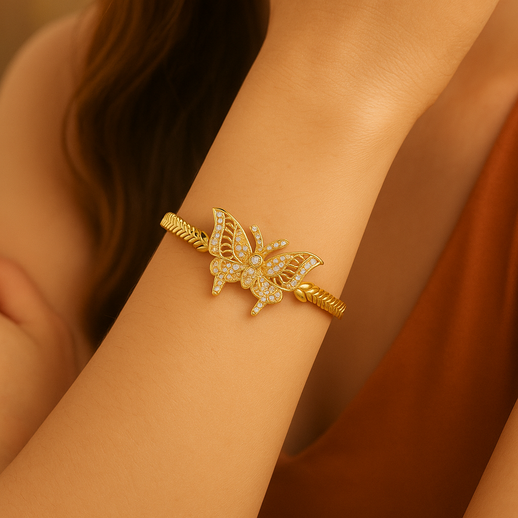 Zircon Bracelet-47 (Golden)