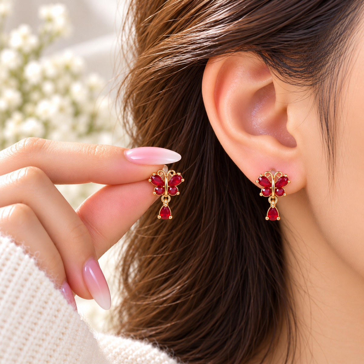 Zircon Earring-274 (Golden)
