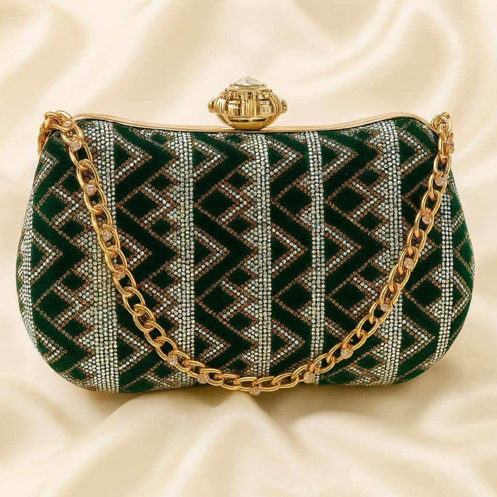 Fancy Clutch-10068 (Green)