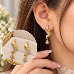 Zircon Earring-278 (Golden)