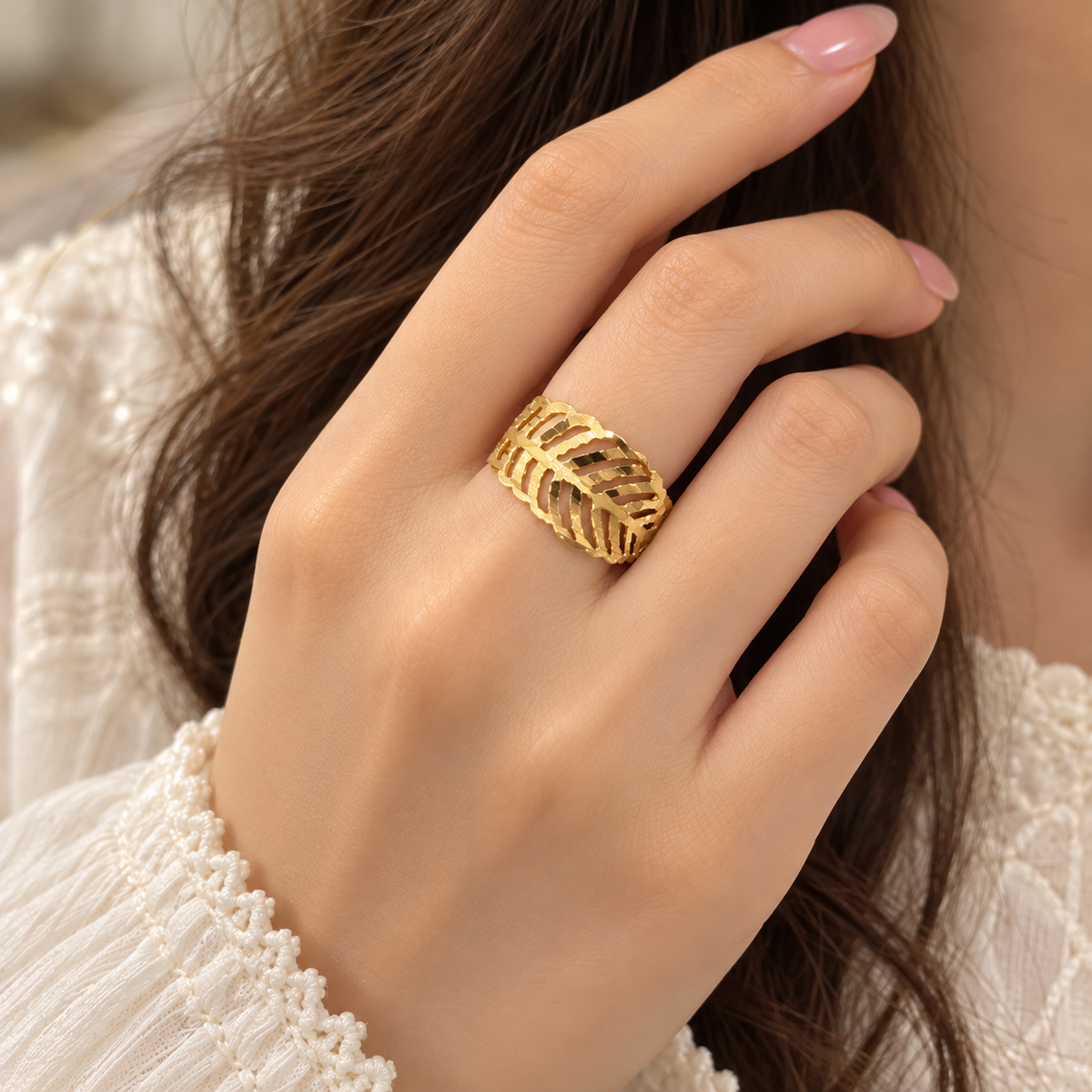 Gold Ring-290 (Golden)