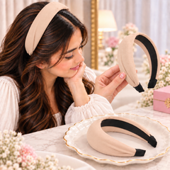 Plain Wide Hairband (Skin)