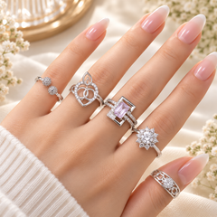 Silver Charm – 5 Rings Bundle