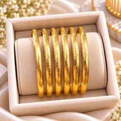 Gold Bangles-177 (Size 2.6 (Dhai)