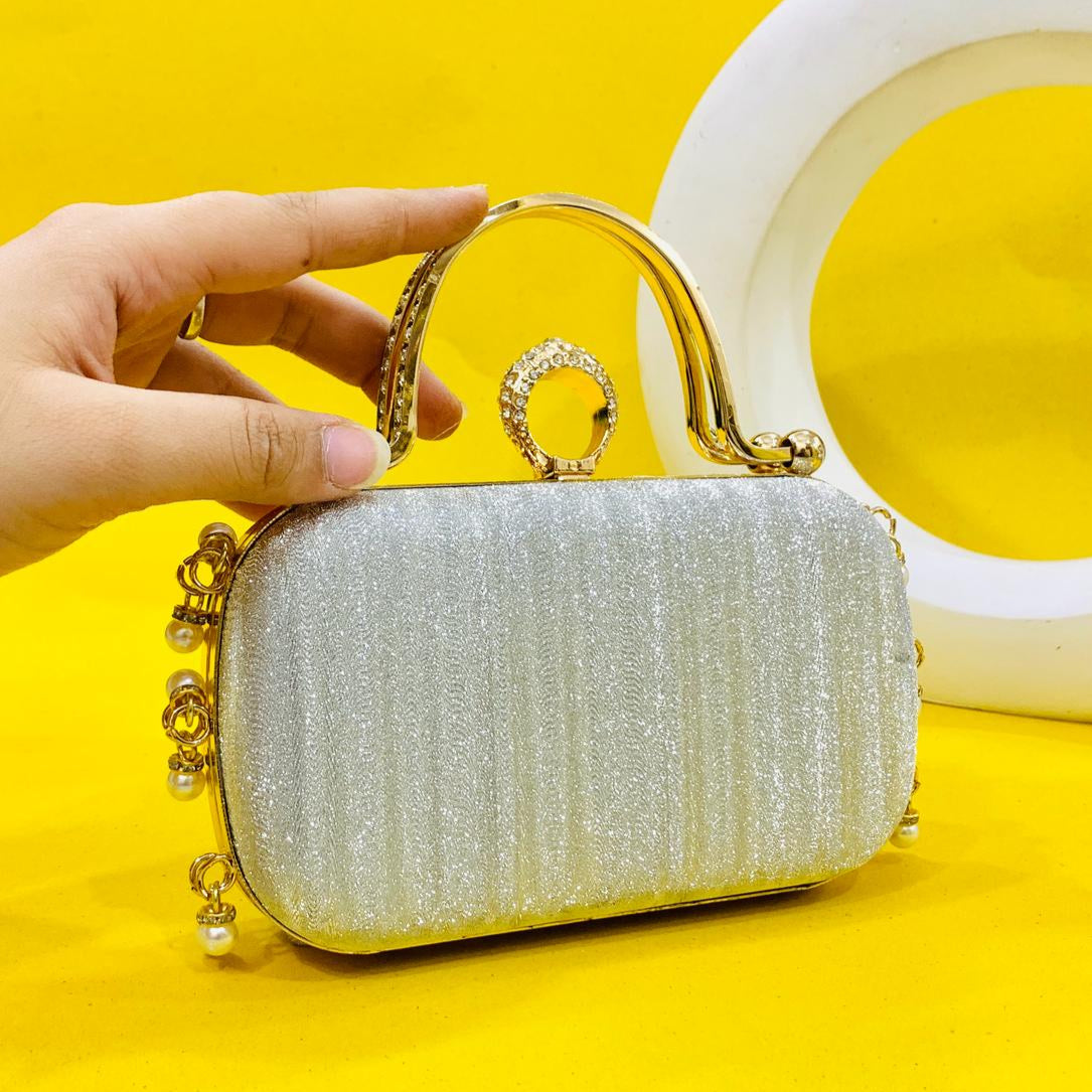 Fancy Clutch-10013 (Silver)