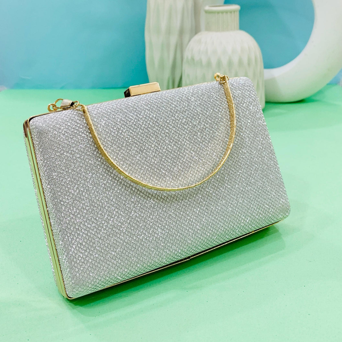 Fancy Clutch-10017 (Silver)