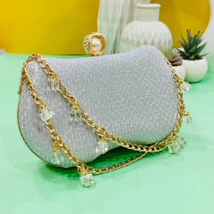Fancy Clutch-10021 (Silver)