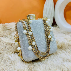 Fancy Clutch-10025 (Silver)