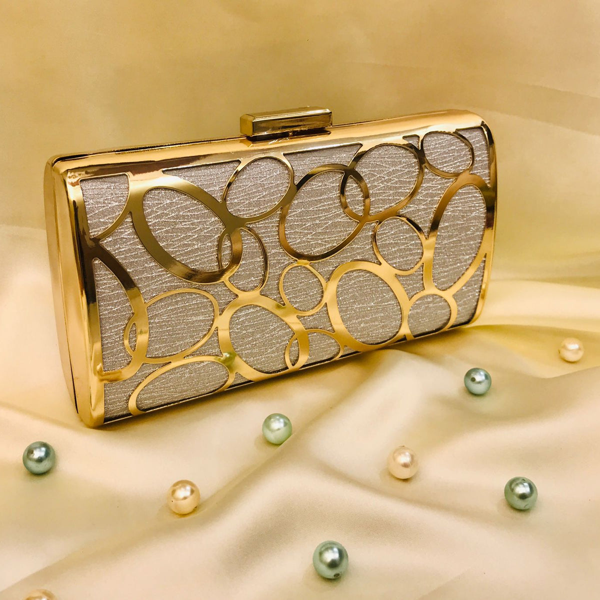 Fancy Clutch-1002 (Silver)