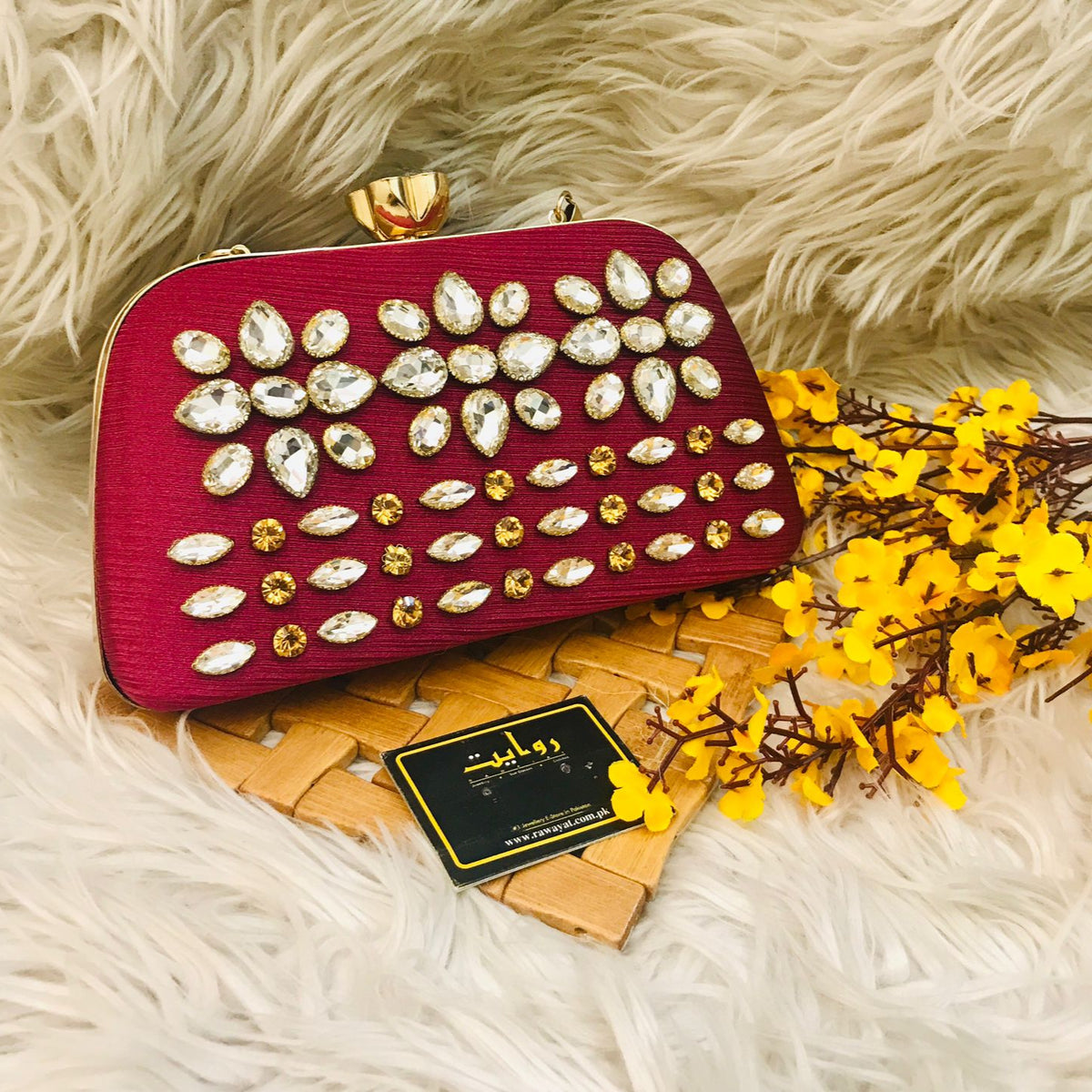 Fancy Clutch-1004 (Maroon)