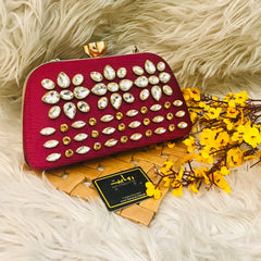 Fancy Clutch-1004 (Maroon)