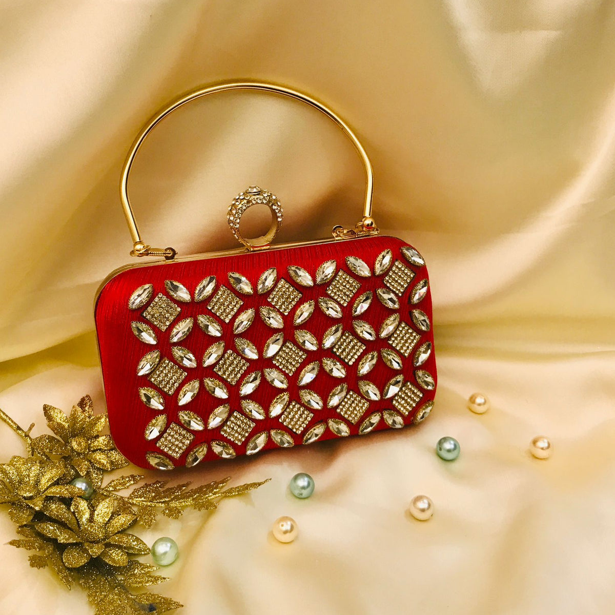 Fancy Clutch-1016 (Maroon)