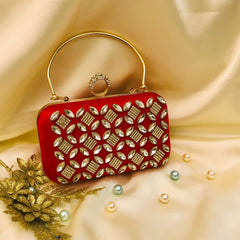 Fancy Clutch-1016 (Maroon)