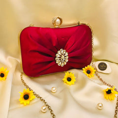 Fancy Clutch-1017 (Maroon)