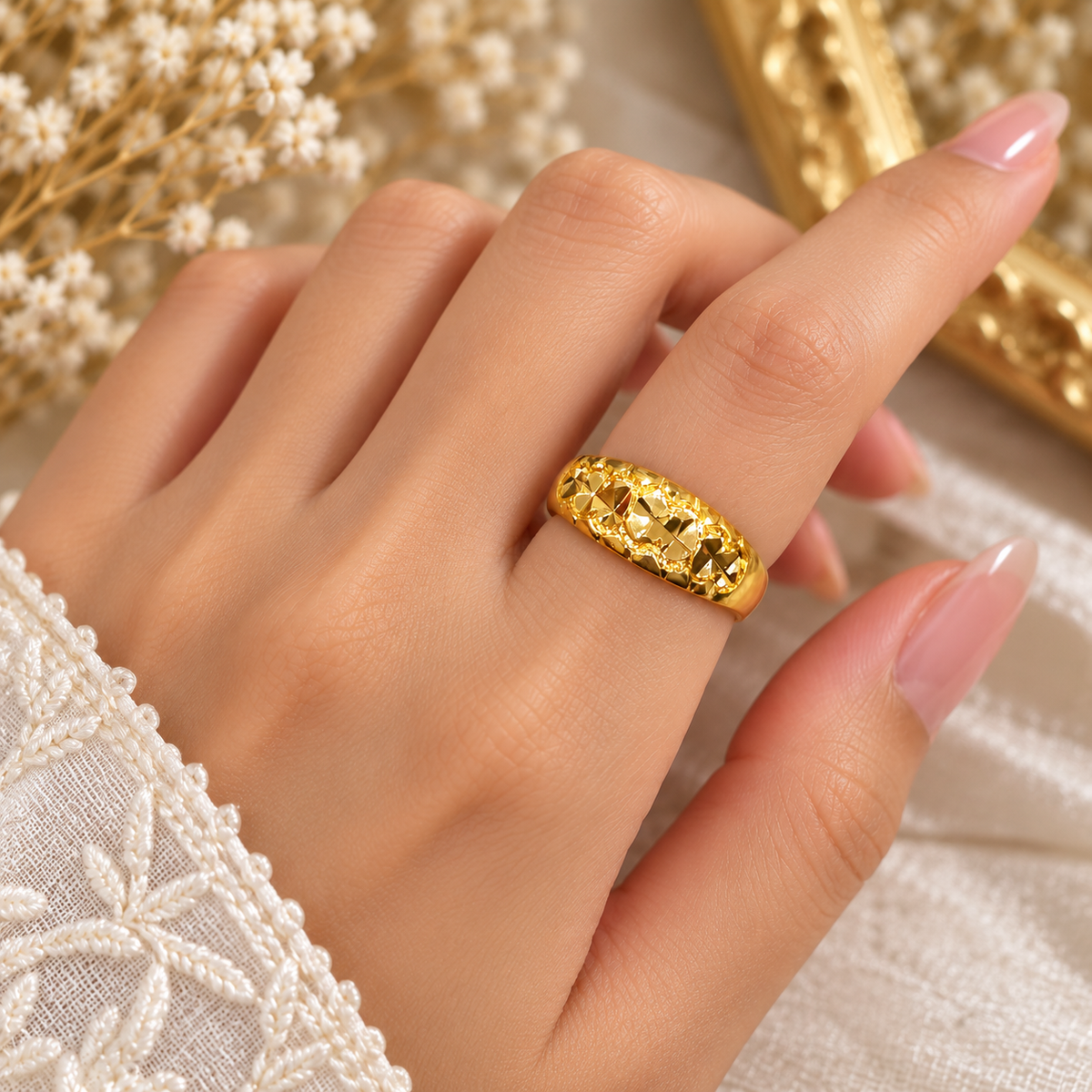 Gold Ring-293 (Golden)
