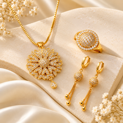 Golden Bloom Elegance Bundle (Anti Tarnish)