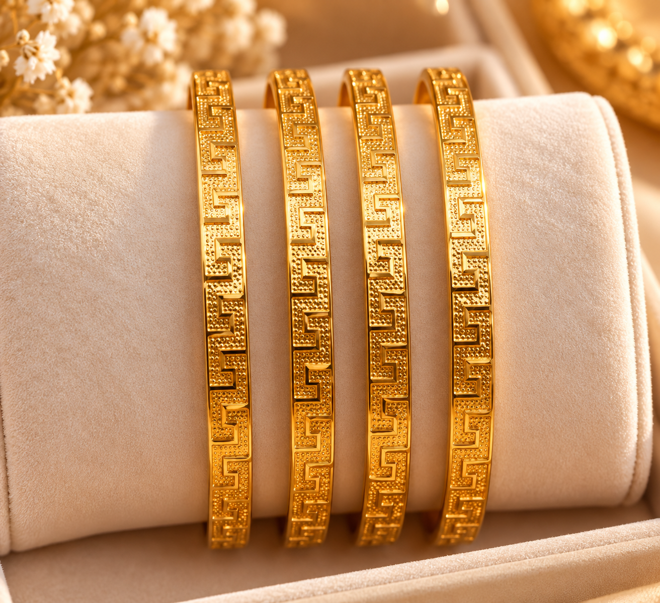 Gold Bangles-168 (Size 2.6 (Sawa 2)
