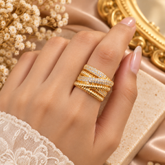 Zircon Ring-488 (Golden)