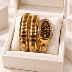 Snake Wrap Watch-03 (Brown)