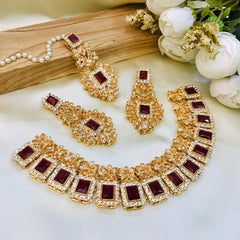 NATASHA SET (Maroon)