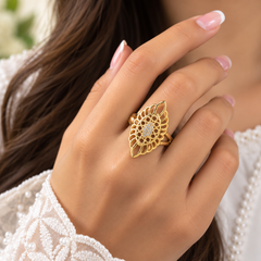 Zircon Ring-490 (Golden)