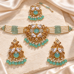 Turkish Choker Set-11 (Mint Green)