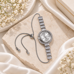 Zircon Adjustable Watch-07 (Silver)