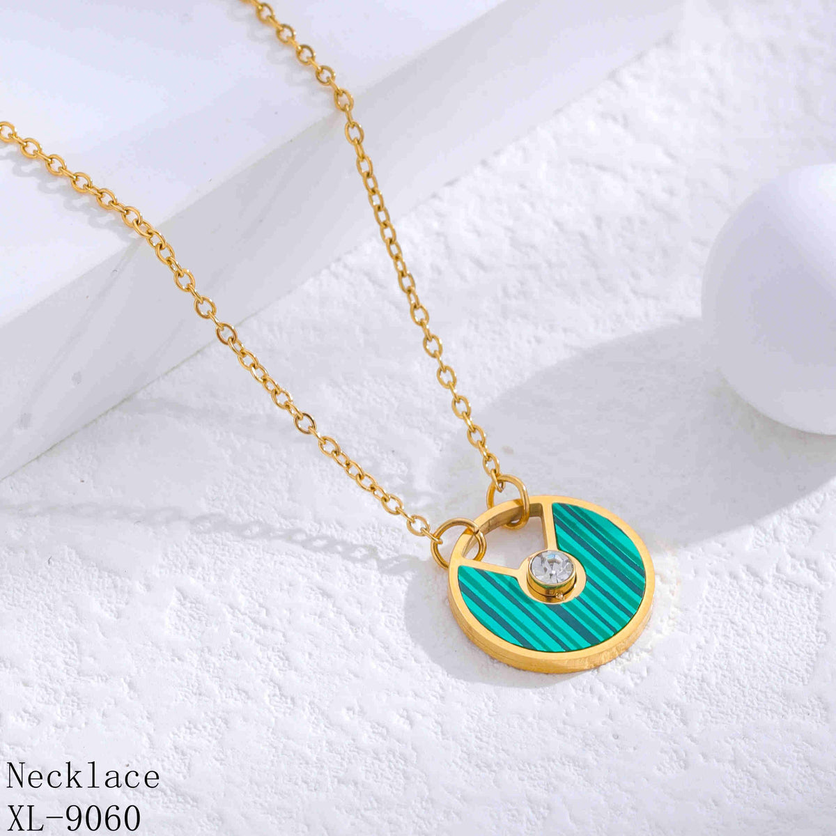Stainless Steel Locket-12 (Green)
