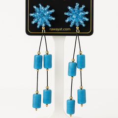 Tassel Earring-01 (Ferozi)