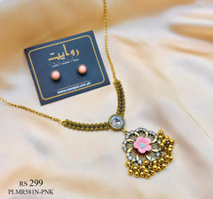 Antique Necklace-01 (Pink)