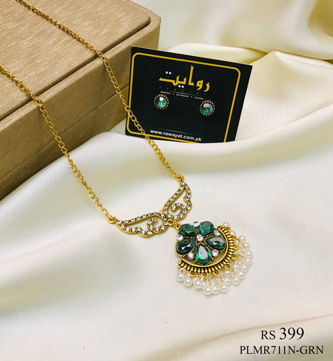Antique Necklace-10 (Green)