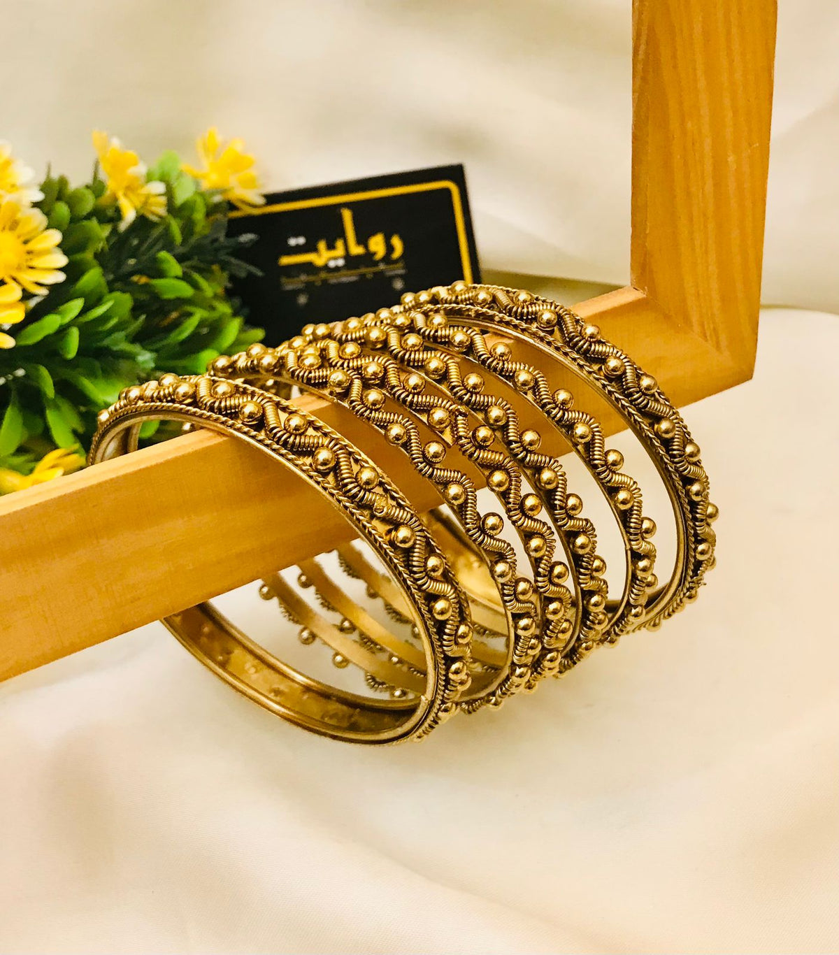 Ghungro Bangles-02 (Golden)