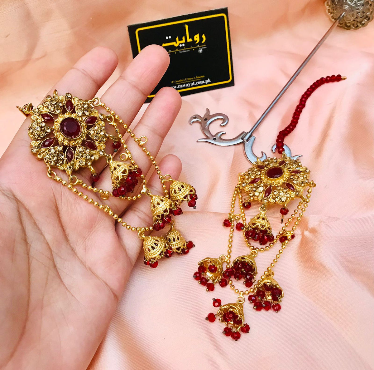 BAHUBALI Jhumky-07 (Maroon)