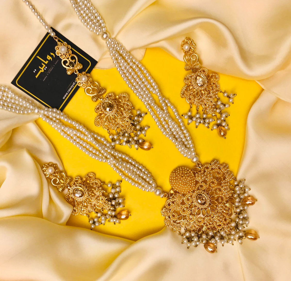 FARZEEN Rani Mala Set (Golden)