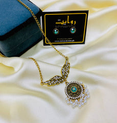Antique Necklace-13 (Green)