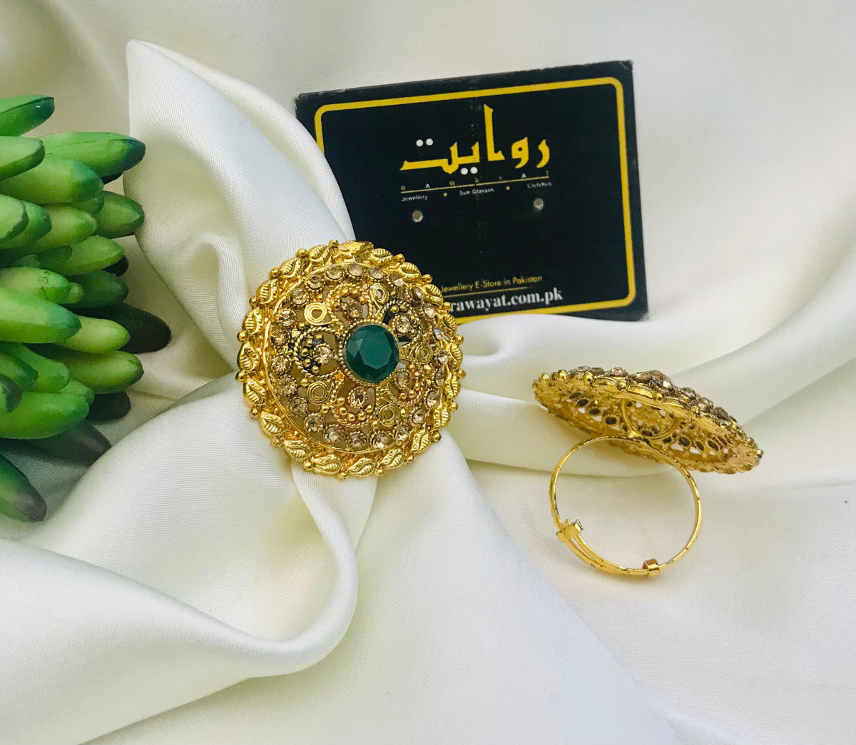 Adjustable Ring-10 (Green)