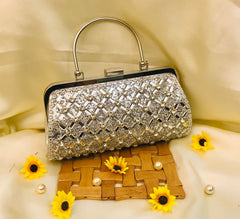 Fancy Clutch-1028 (Silver)