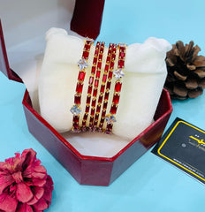 Zircon bangles-22 (Maroon)