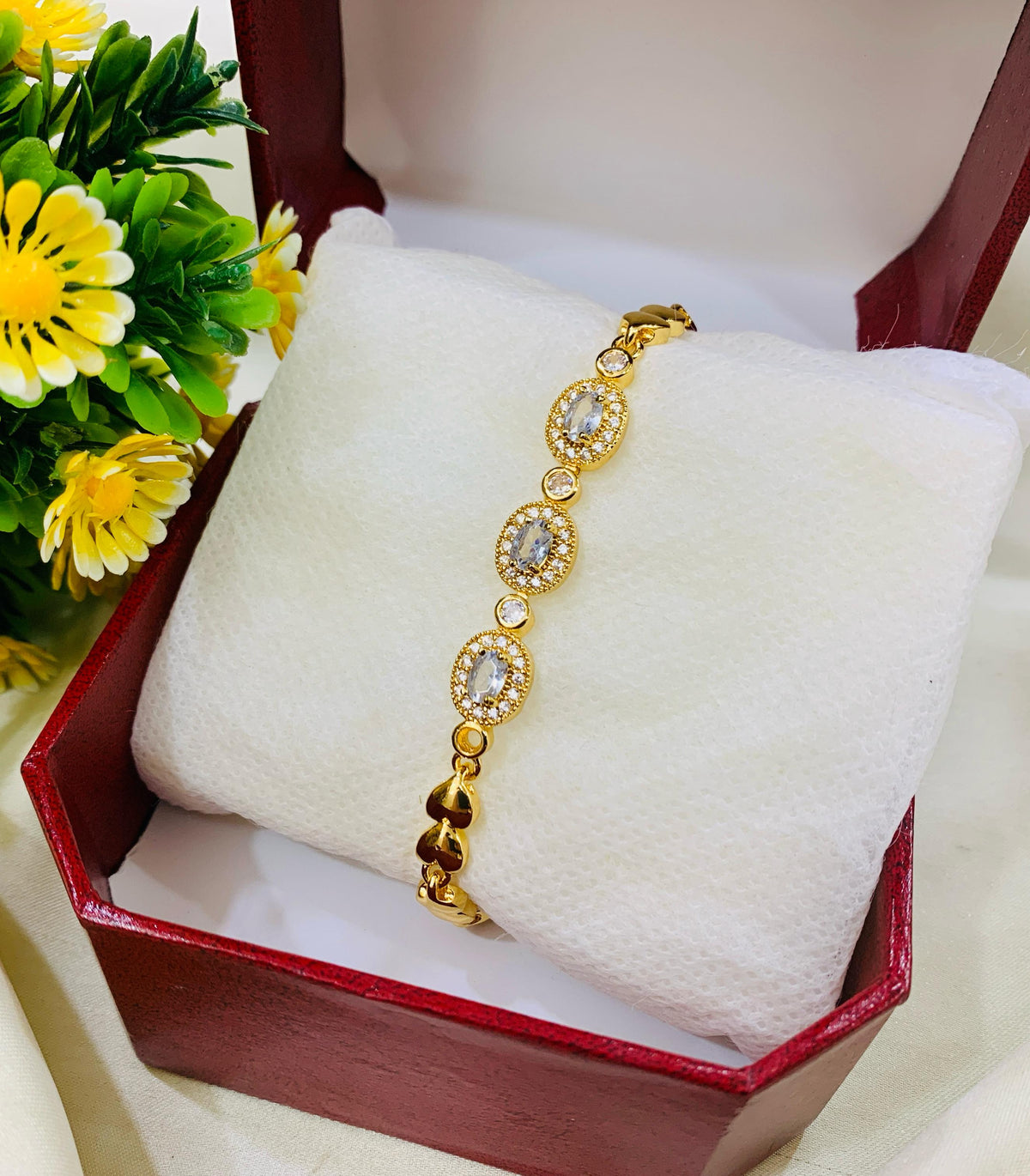 Zircon Bracelet-04 (White)