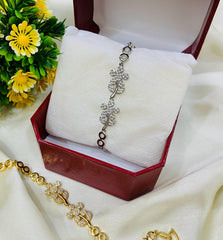 Zircon Bracelet-05 (Silver)