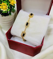 Zircon Bracelet-09 (Black)