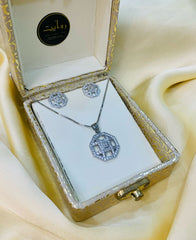 Zircon Locket Set-31 (Silver)