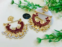 Morni Earring (Maroon)