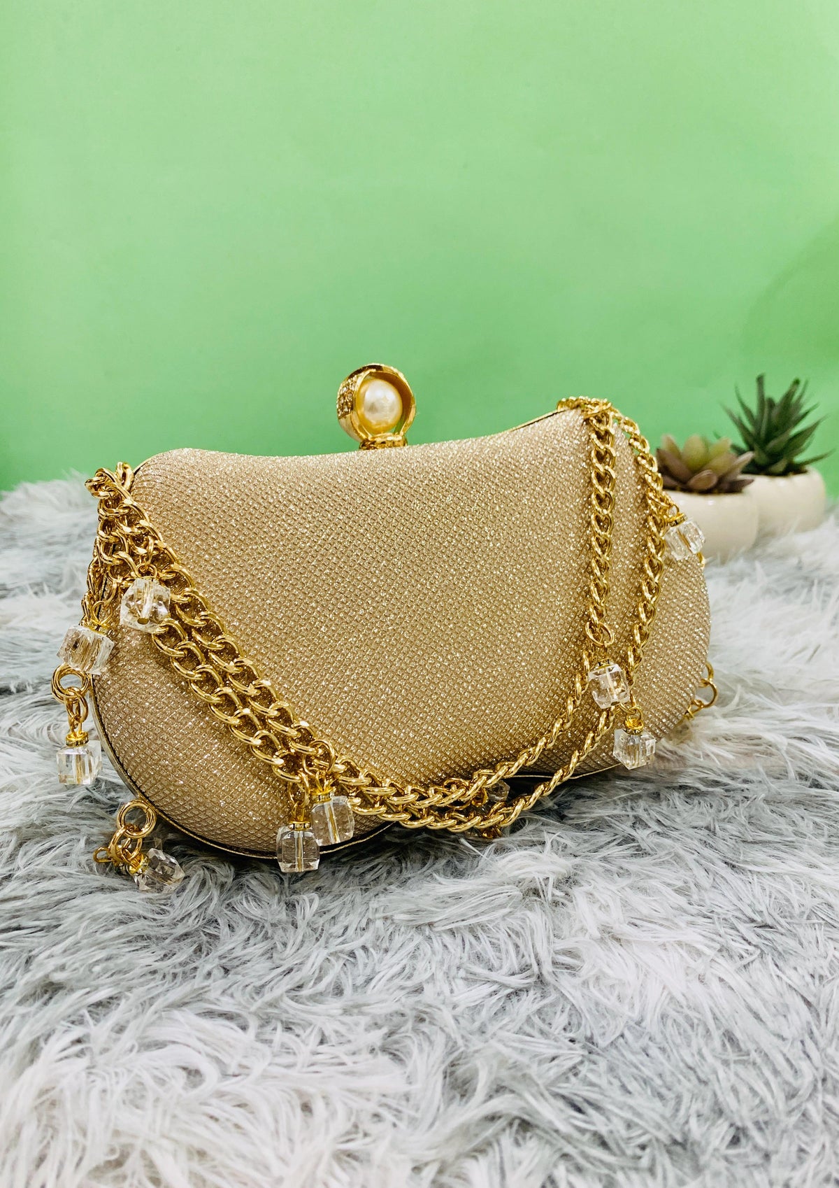 Fancy Clutch-10021 (Golden)