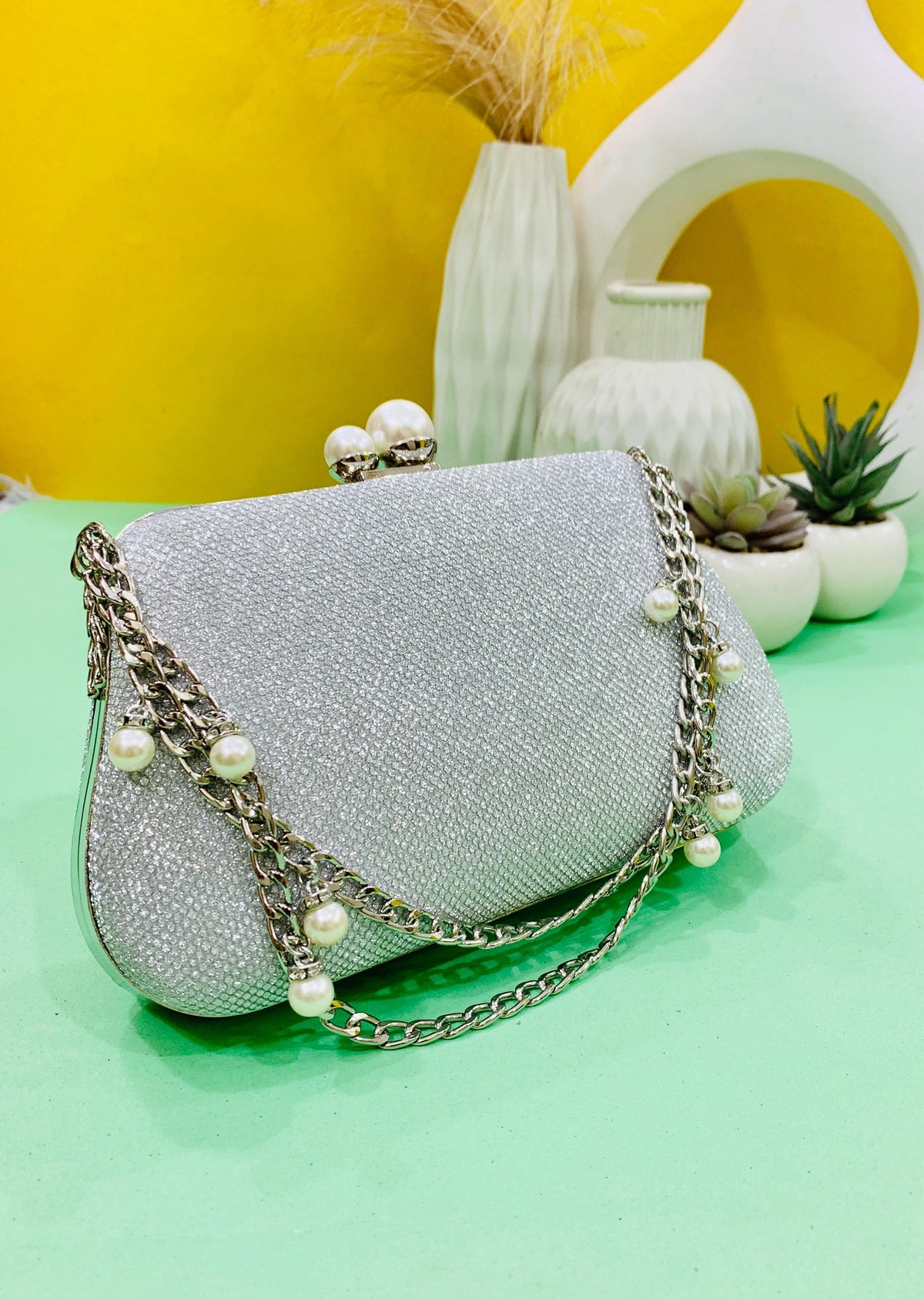 Fancy Clutch-10022 (Silver)